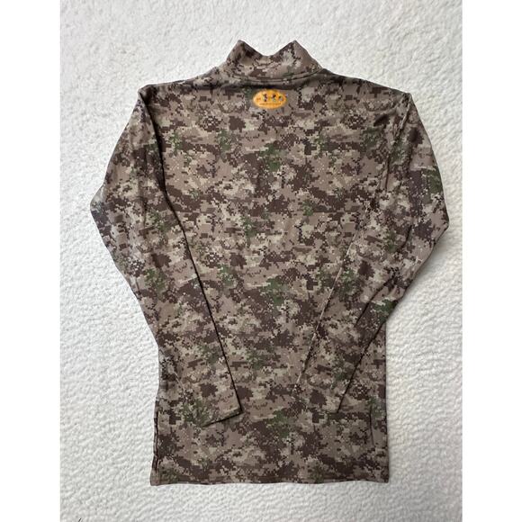 Under Armour Womens Compression Top Camo Shirt Large Mock Neck - Picture 8 of 8